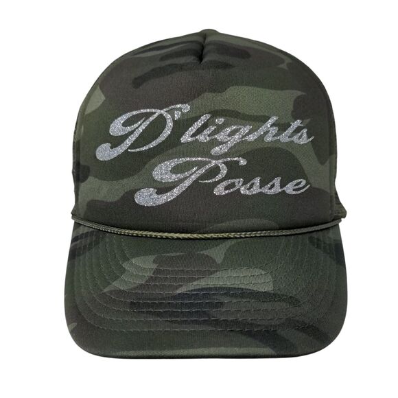 D'lights Posse Snapback Rope Trucker Hat Camo OSFA Mesh Back Cobra - Picture 1 of 8